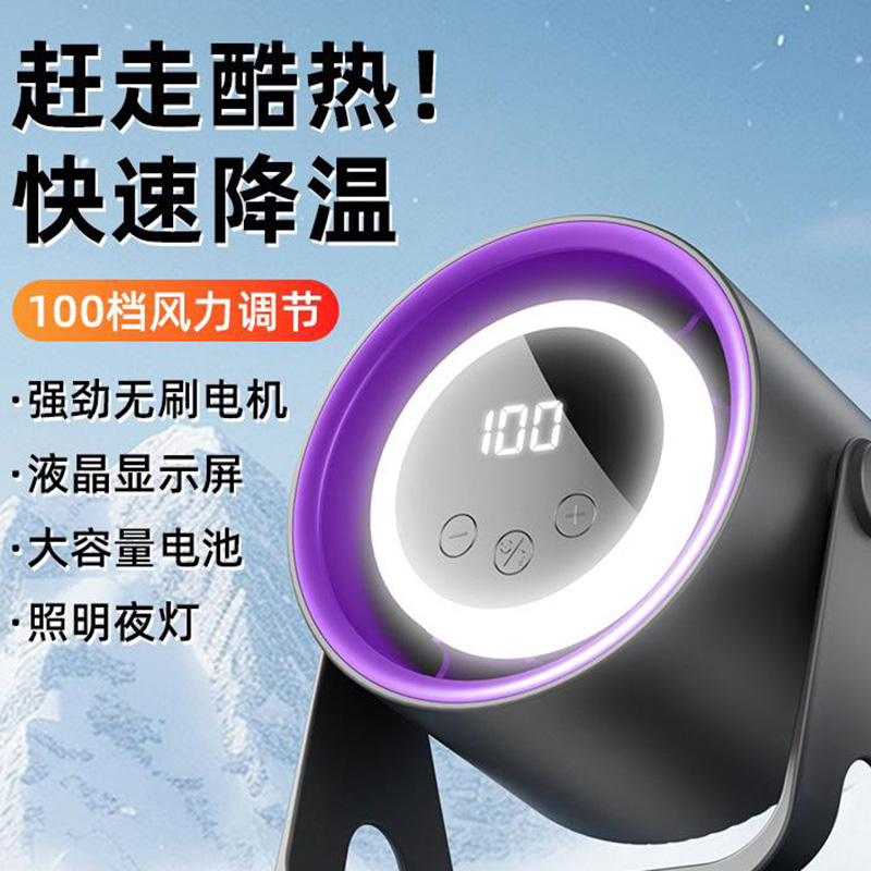 13455731.桌面风扇小型便携式风扇充电式USB小风扇礼品