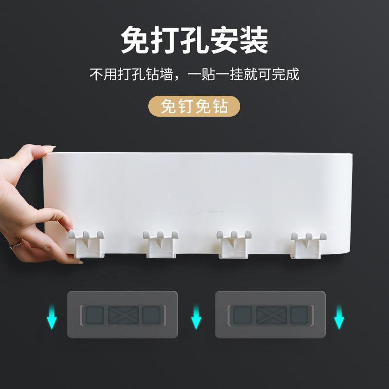 13462852.牙刷架套装免打孔壁挂牙膏挤压器刷牙漱口杯子卫生间收纳盒置物架
