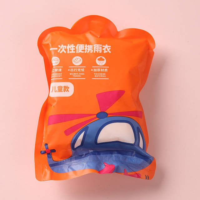 13506348.成人儿童加厚一次性雨衣长款全身透明男女款防护便携户外雨披