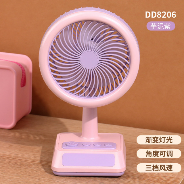 13506388.2026新款台式小风扇USB充电便携式学生桌面三档调速夏季电扇