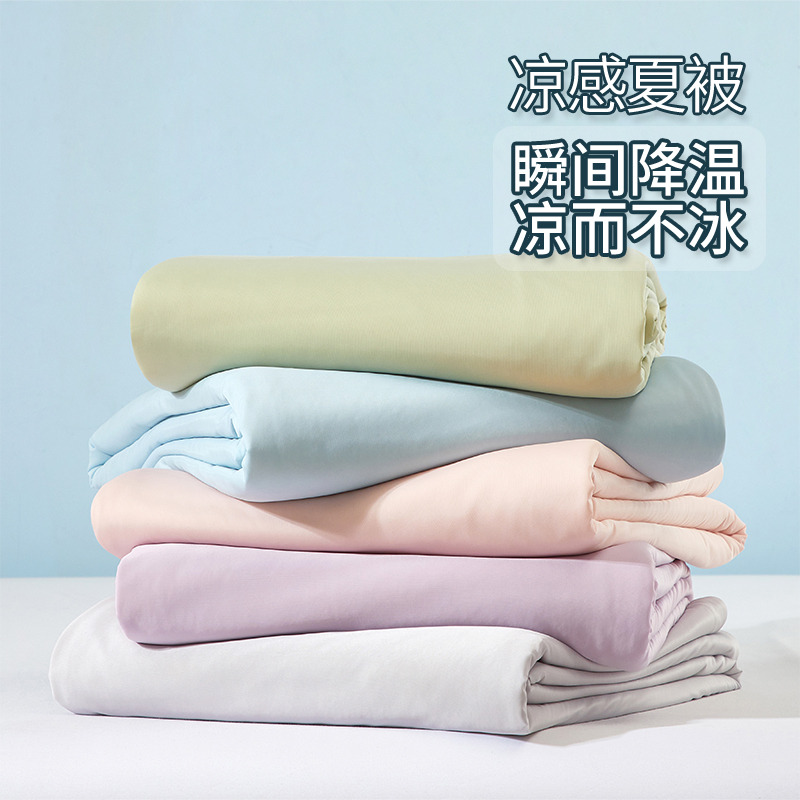 13348282.小凉皮夏被 凉感丝夏被清凉透气不闷热凉感黑科技舒适夏凉被
