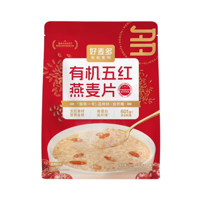 13611870.好麦多有机五红燕麦片300g 五红食养补铁配方