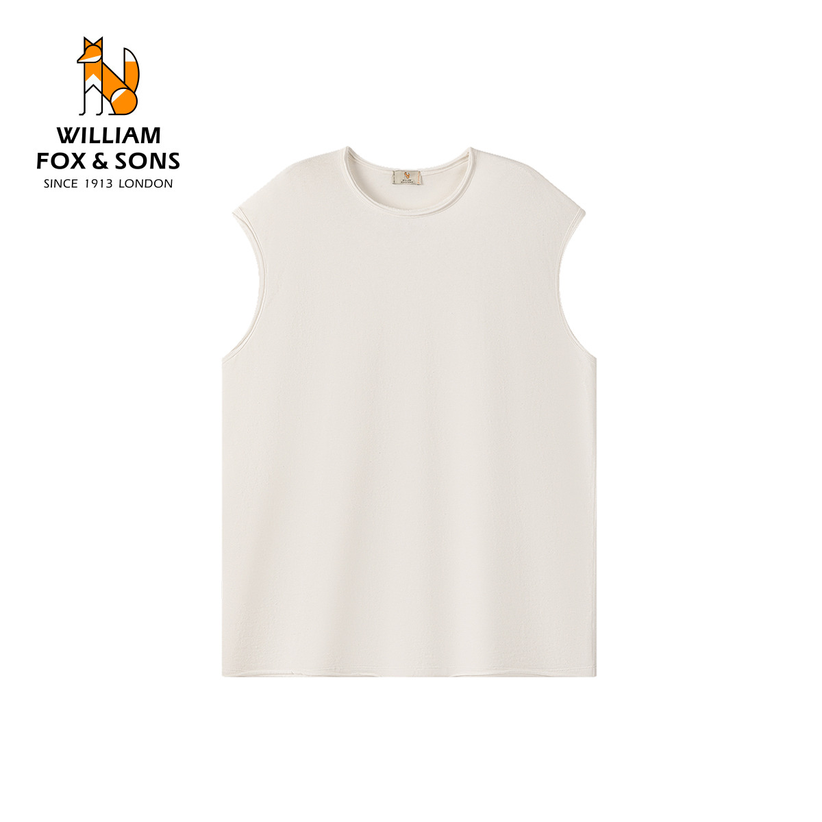 13417790.WILLIAM FOX&SONS 英国小狐狸 26夏松弛感卷边设计轻薄亚麻混纺运动简约无袖背心