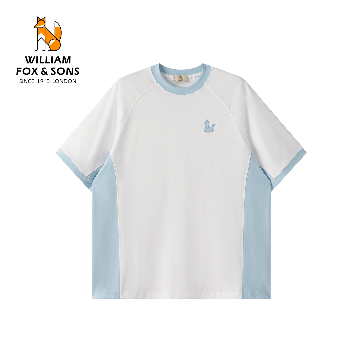 13452757.WILLIAM FOX&SONS 英国小狐狸 26年夏负离子7A抗菌撞色短袖防螨运动速干接触凉感T恤男