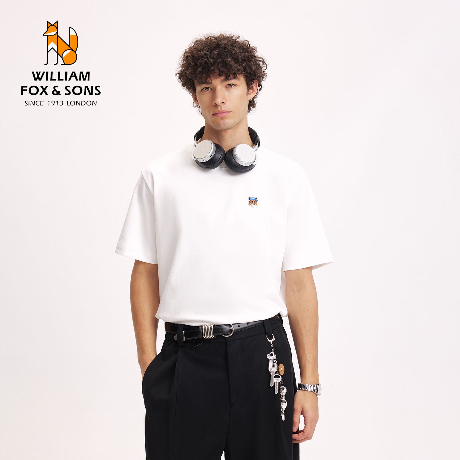 13461262.WILLIAM FOX&SONS 英国小狐狸 2026夏季轻薄棉感透气T恤空气层微弹圆领经典纯色短袖