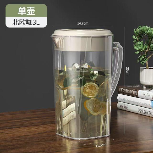13671357.大号冰箱热凉水壶家用泡茶壶冷水壶pp耐高温水壶大容量