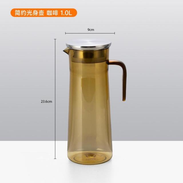 13671347.PC果汁壶冷泡扎壶耐摔商用塑料冷水壶大容量