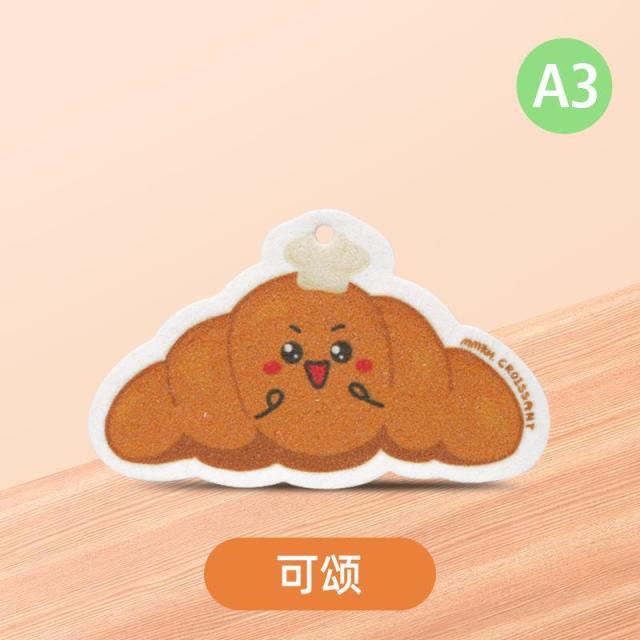 13671004.创意面包海绵擦厨房洗碗百洁布可爱卡通魔力去污刷锅刷碗木浆