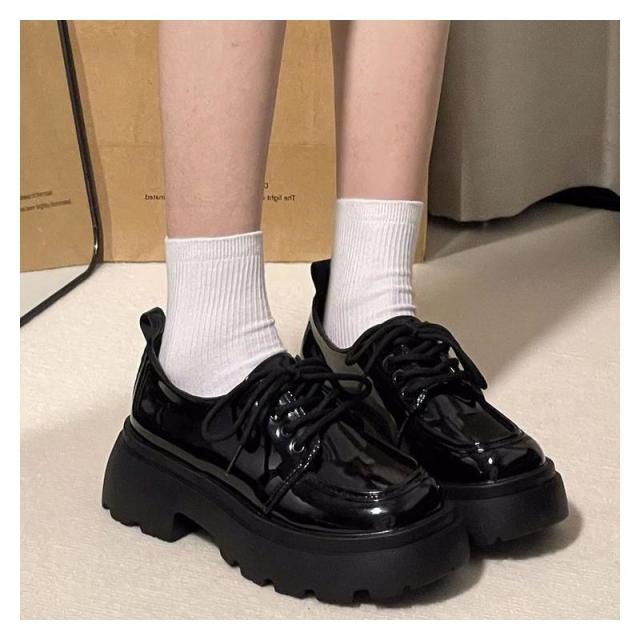 13377590.辣妹厚底小皮鞋女潮英伦学院风百搭日系jk单鞋子