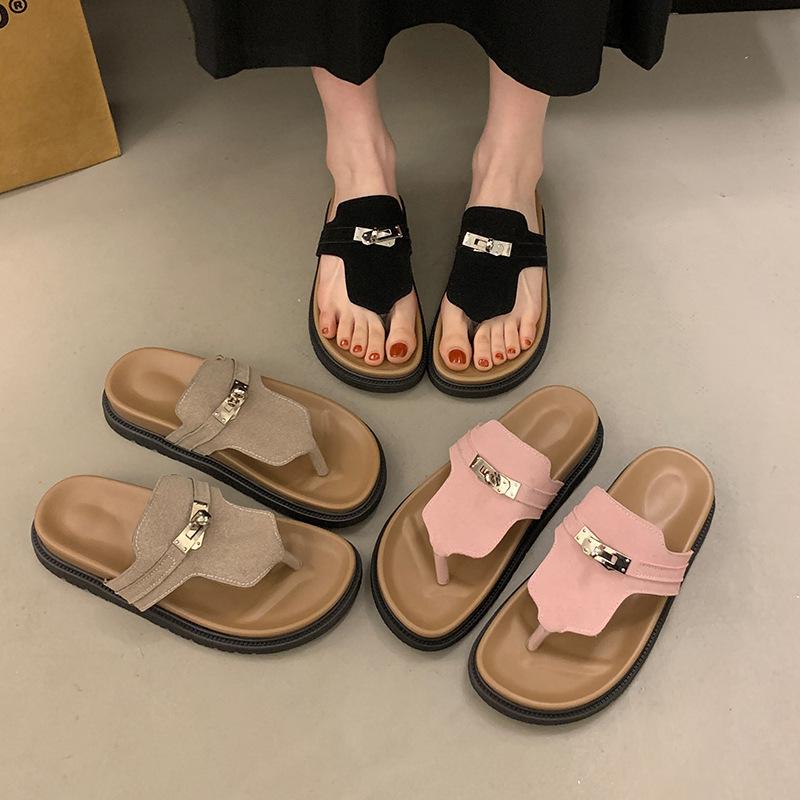 13379367.勃肯拖鞋女外穿夏季感时尚百搭人字拖休闲凉拖