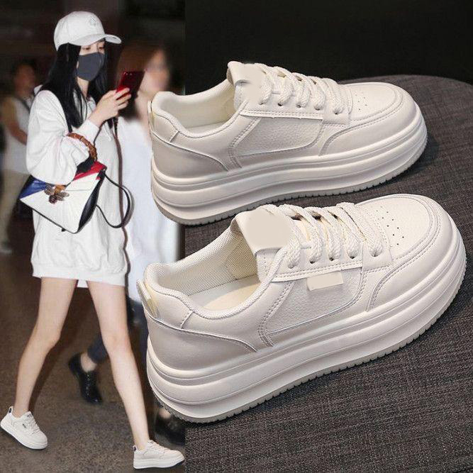 13378930.厚底小白鞋女松糕女式鞋运动透气休闲软底鞋