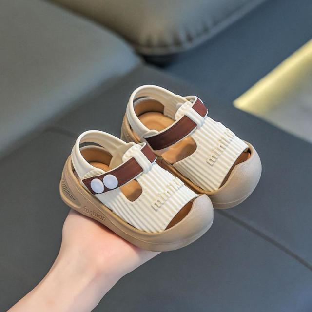 13388740.宝宝学步鞋婴幼儿可爱包头防撞防滑软底外穿沙滩凉鞋儿童