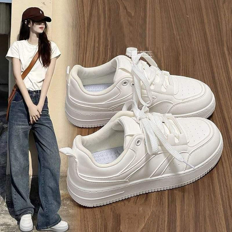 13379009.夏季透气小白鞋子韩版百搭女校园风休闲板鞋女
