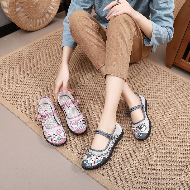 13529651.单鞋女款防滑软底妈妈单鞋休闲日常中老年奶奶单鞋