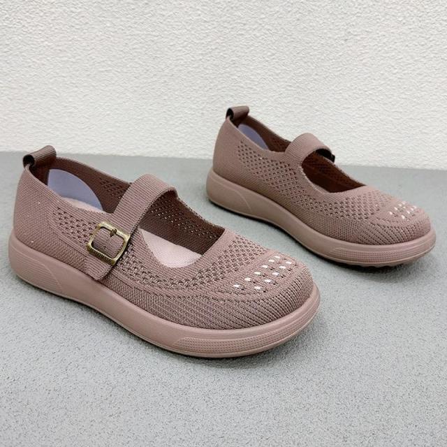 13537396.老北京布鞋女夏季飞织透气勃肯鞋中老年健步鞋软底舒适妈妈鞋