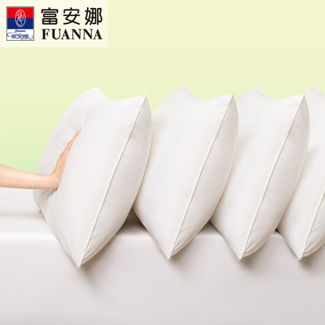 13659673.富安娜40S纯棉防绒防滑响磨毛云柔时尚抗 菌 枕芯多规格可以选【一个装】