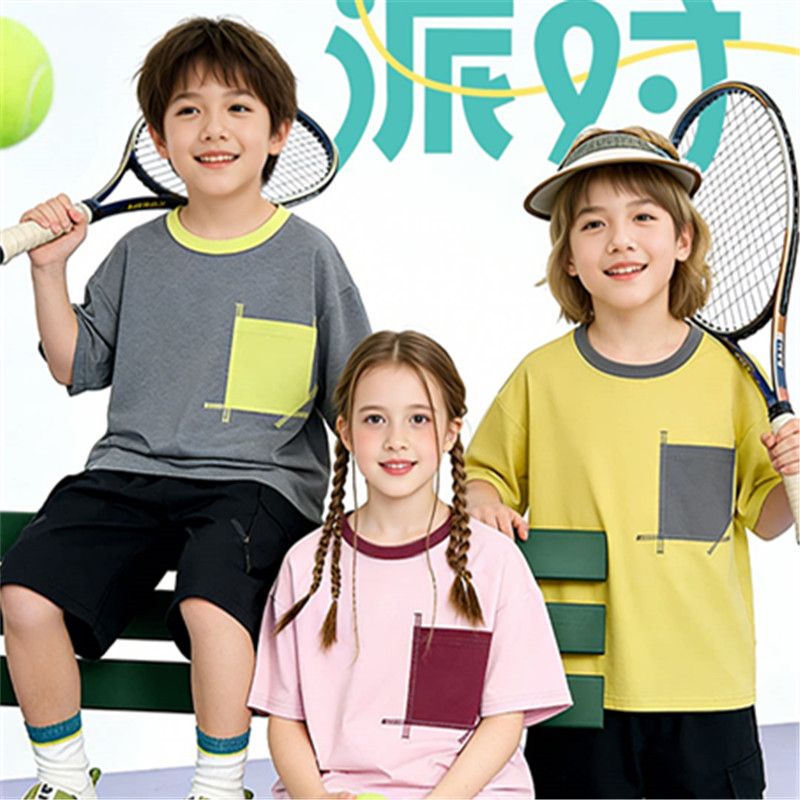 13363756.女童短袖t恤夏季2026新款运动速干半袖女孩夏装薄款儿童上衣