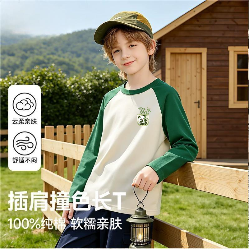 13725363.男童体t恤长袖2026新款纯棉春秋款卫衣薄款洋气儿童秋装--