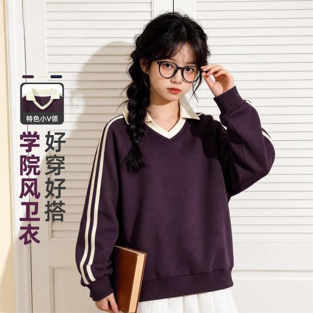 13766706.男女童秋季长袖上衣休闲运动中大童衣服秋装2026新款儿童卫衣