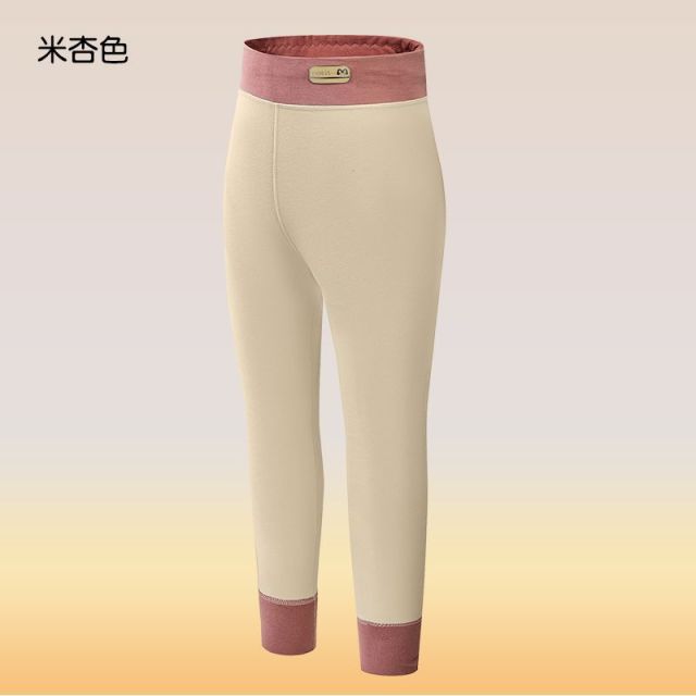 13835653.儿童保暖裤男孩秋裤加厚女童秋冬校园神器中大童加绒磨毛打底裤