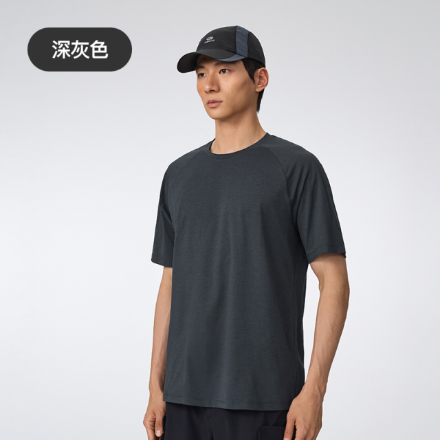 13443768.Keep运动T恤男女防汗渍凉感速干抗菌防晒户外短袖T恤1911