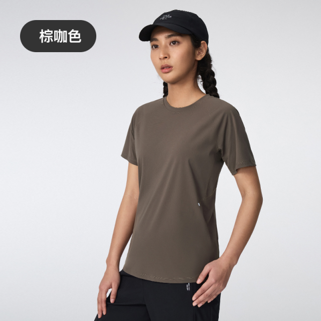 13445665.Keep瑜伽T恤女夏季健身跑步速干透气凉感运动短袖T恤0720