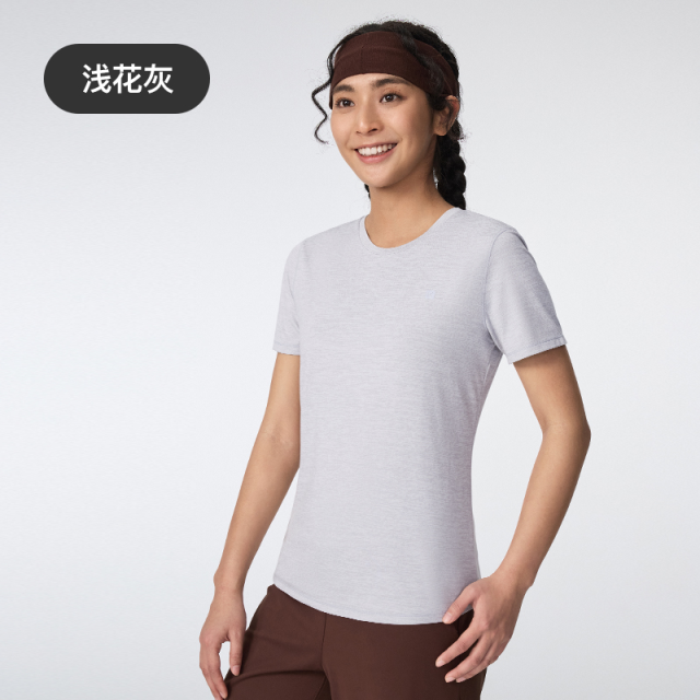 13446689.Keep瑜伽T恤运动跑步短袖女春夏健身抗菌速干修身上衣0633