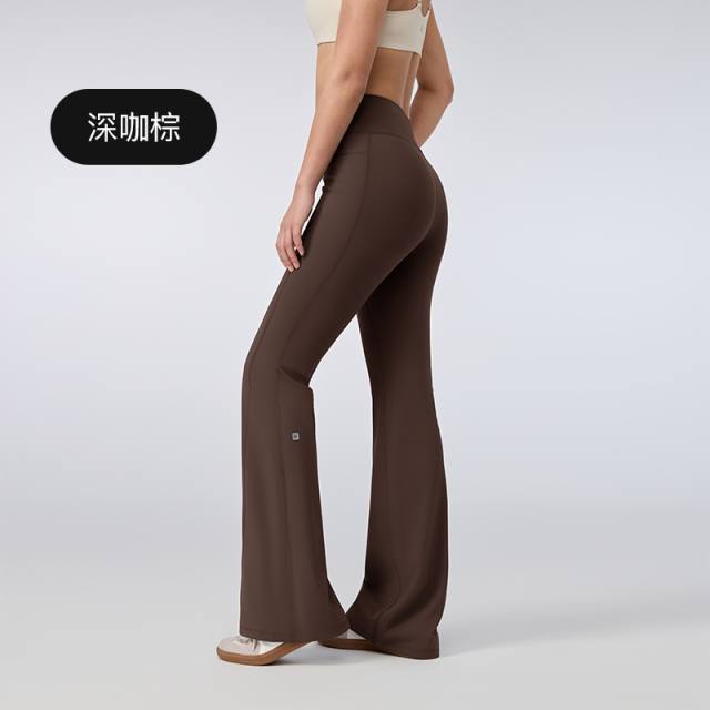 13447214.Keep瑜伽长裤女夏健身吸湿舒适高腰修身喇叭裤紧身裤1365