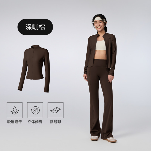 13447430.Keep瑜伽外套女春夏健身瑜伽速干凉感立领运动外套上衣1364