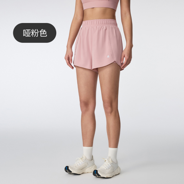 13447452.Keep女士速干透气二合一运动跑步短裤速干宽松抑菌0709