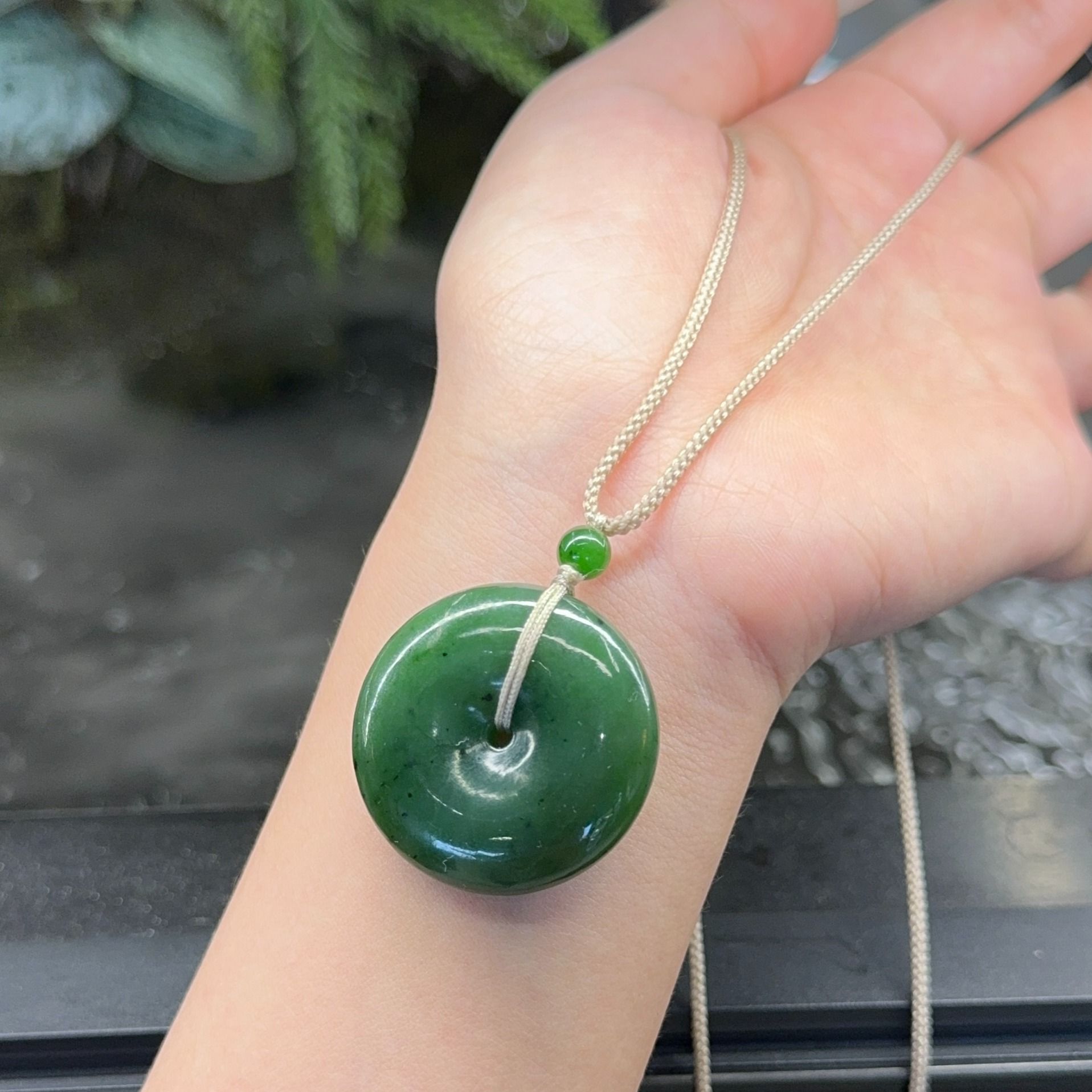 13696135.晶屿俄罗斯碧玉素面平安扣