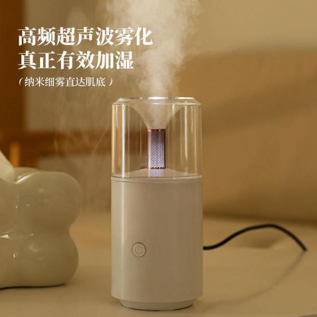 13585381.车载加湿器车载香薰机大雾量氛围灯室内迷你扩香机桌面烛光灯