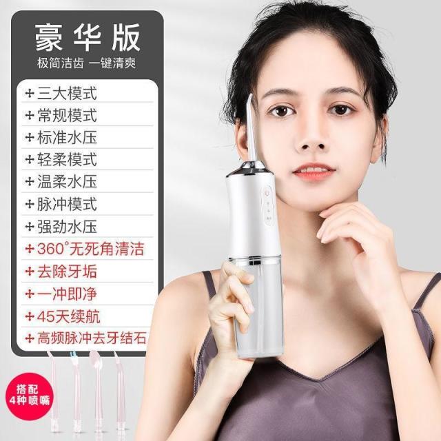13542162.便携式家用电动冲牙器洗牙器牙齿清洁器个护电器