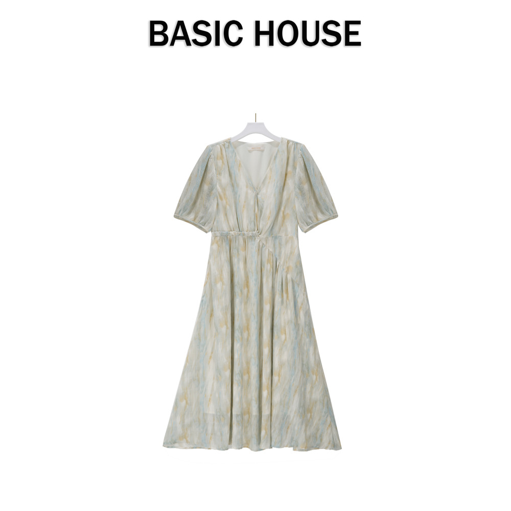 13834188.Basic House/百家好纯欲慵懒风复古格纹蛋糕白月光加宽加大女装