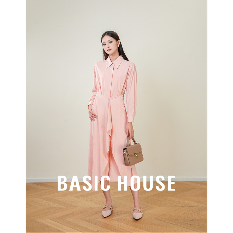 13834139.Basic House/百家好赫本风女装女大摆加宽加大女装
