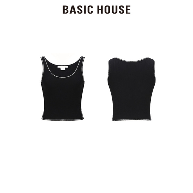 13834092.Basic House/百家好时尚运动春夏修身型背心吊带抹胸