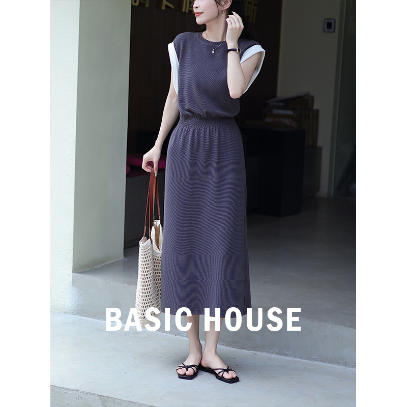 13834075.Basic House/百家好自然时尚套装显瘦加宽加大女装