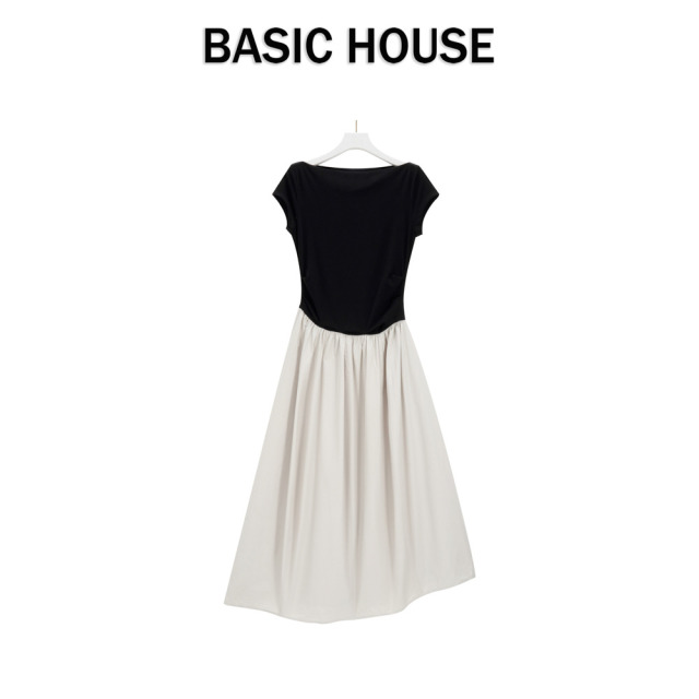 13834057.Basic House/百家好短袖t恤女装禅意仙气飘飘收腰加宽加大女装