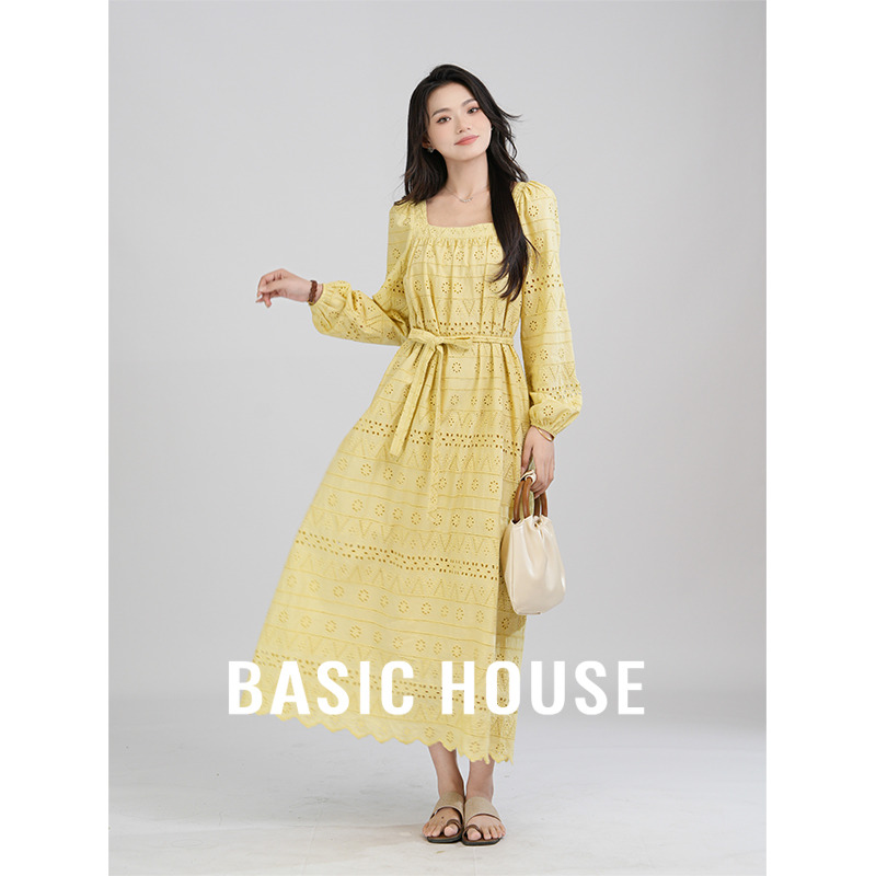13834033.Basic House/百家好百家好休闲百搭法式气质加宽加大女装