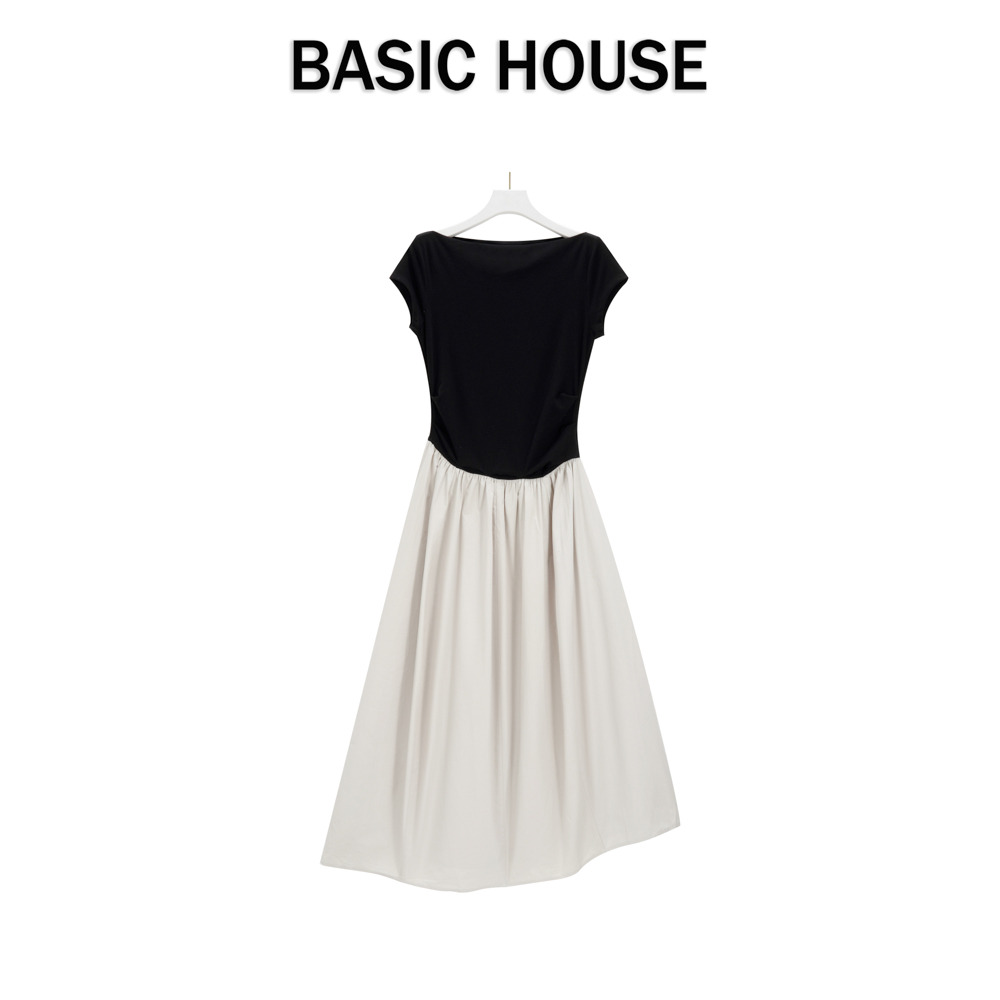 13834057.Basic House/百家好短袖t恤女装禅意仙气飘飘收腰加宽加大女装