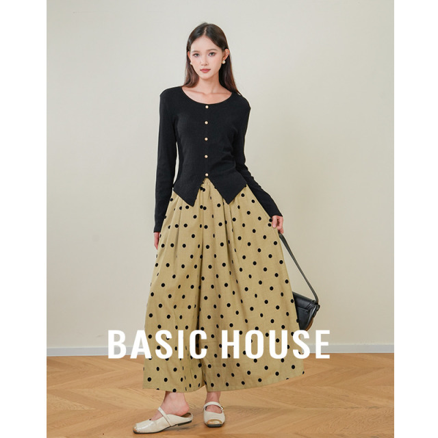 13834061.Basic House/百家好春款套装女爆款洋气春季套装两件套裙子