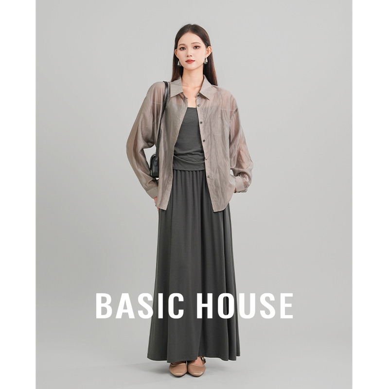 13834038.Basic House/百家好秋季套装女款爆款早秋裙三件套