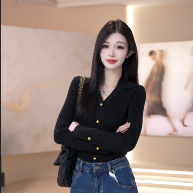 13834069.春夏上新修身显瘦吸汗休闲针织衫