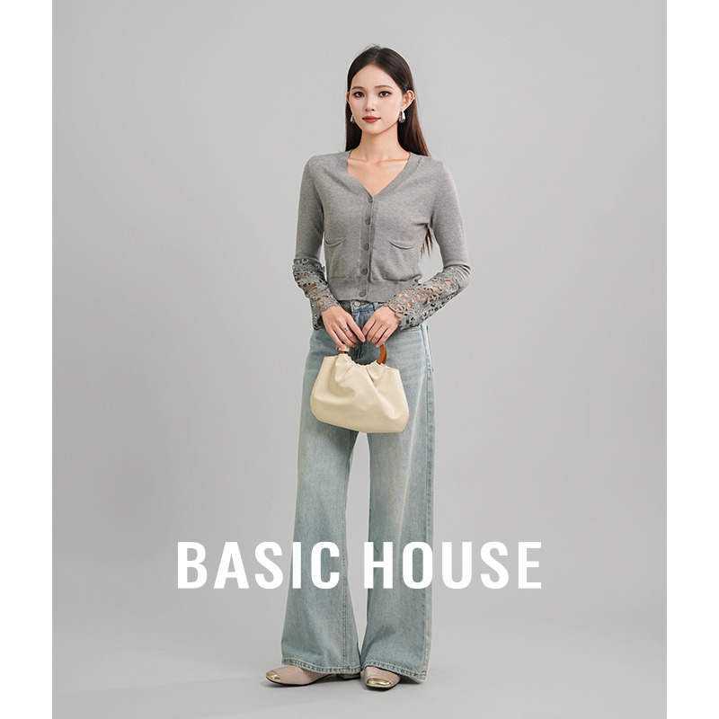 13834074.Basic House/百家好年新款百搭时尚宽松长袖针织衫