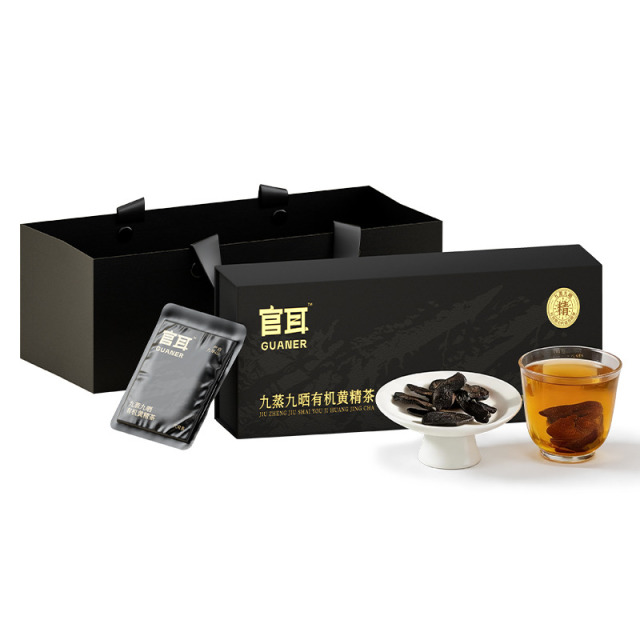 13613661.【赠礼袋】官耳九蒸九晒有机黄精茶217克