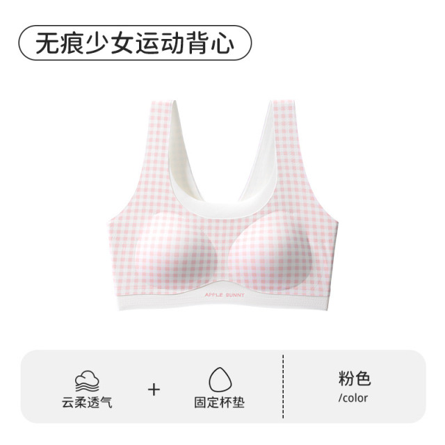 13696458.少女内衣学生初中女生青少年文胸高中生发育期12岁女童运动小背心