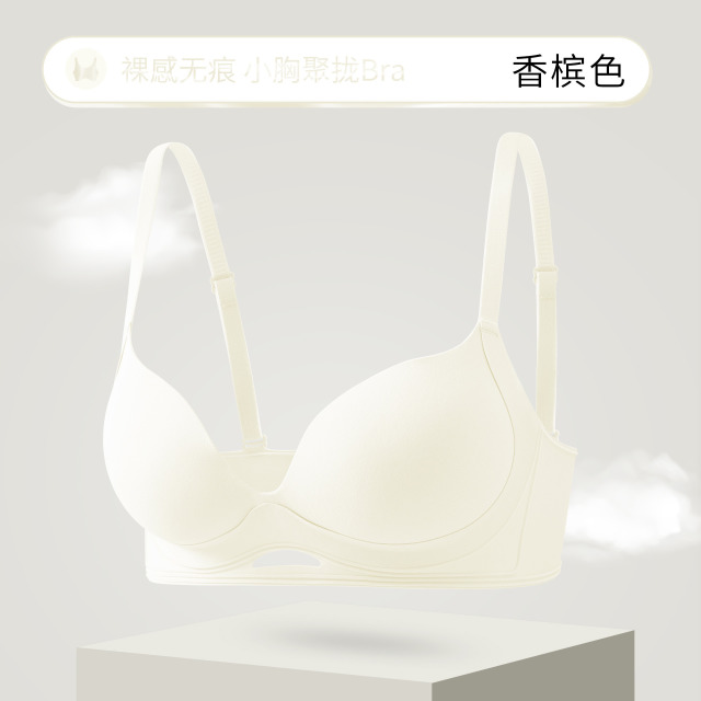 13697830.无痕内衣女聚拢小胸显大无钢圈侧收副乳防下垂2026新款夏季文胸罩