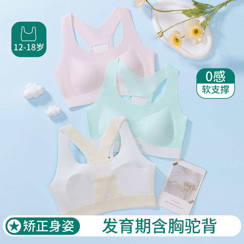 13696422.12-18岁少女发育期二三阶段文胸初高中生内衣女童中大童抑菌背心