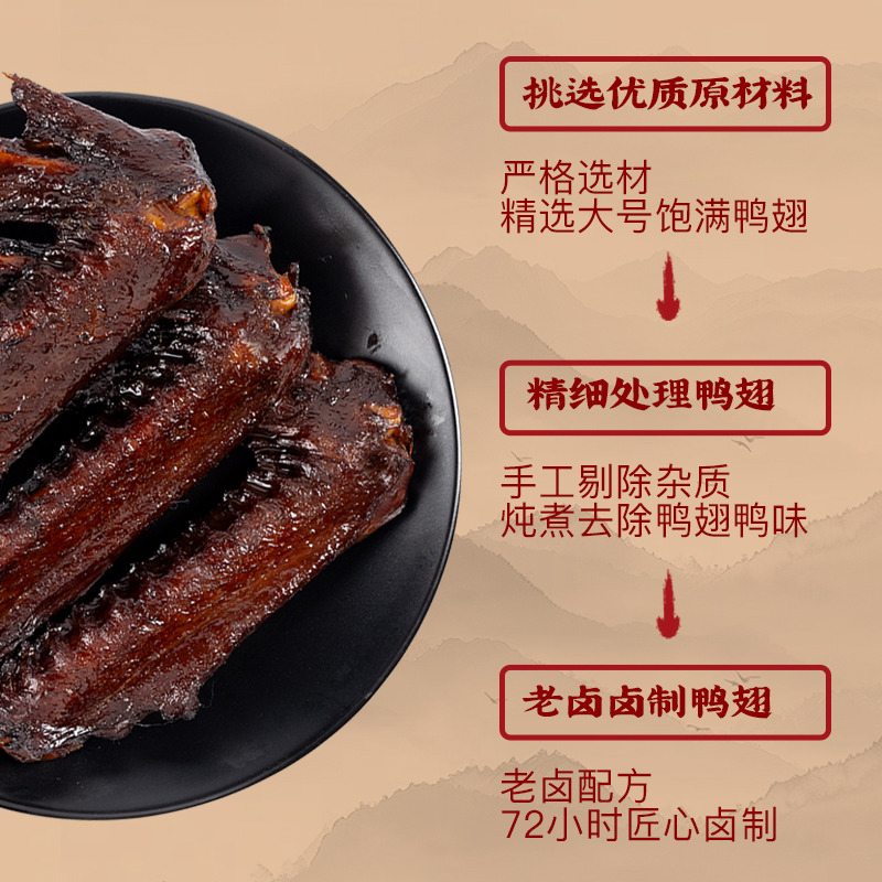 13670306.【卤趣--老卤鸭翅】卤香入骨经典老卤鸭翅,卤香四溢【两件起拍!单件不发货】