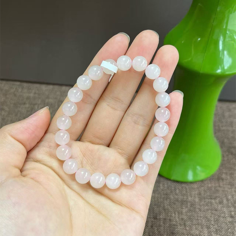 13770496.和田玉藕粉手串【8mm】